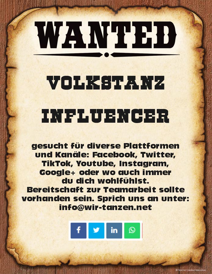 Wanted: Volkstanz-Influencer