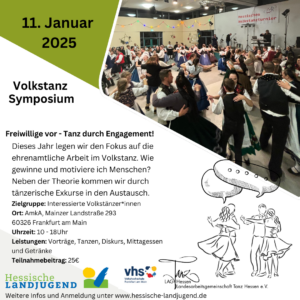 Flyer: Volkstanz-Symposium 2025